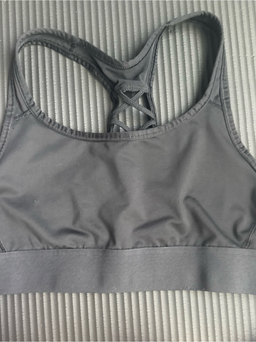 Racerback Performance Sports Bra - Black